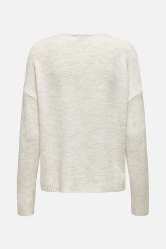 Sweat-shirt blanc à col rond de JDY, avec une douce texture et des manches longues.