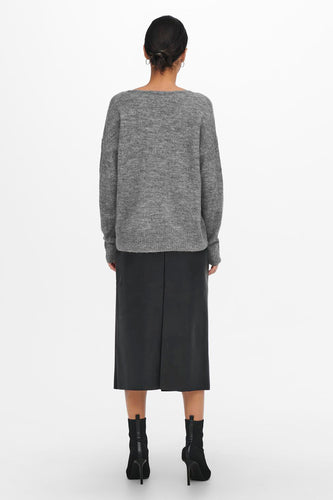 Pull à col rond - gris - JDY