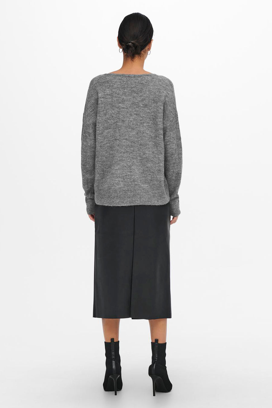 Pull à col rond - gris - JDY