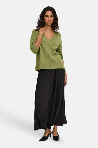 Pull col O vert - JDY