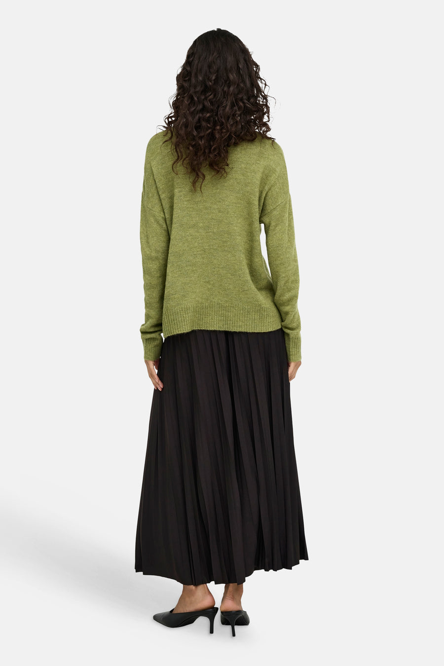 Pull col O vert - JDY