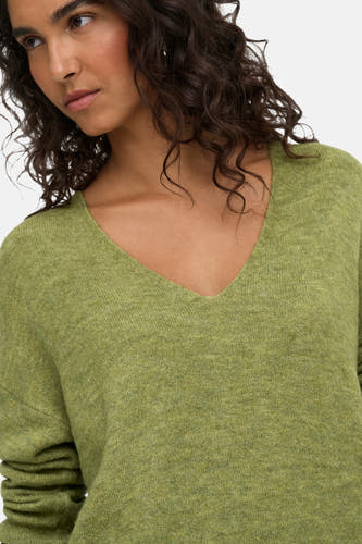 Pull col O vert - JDY
