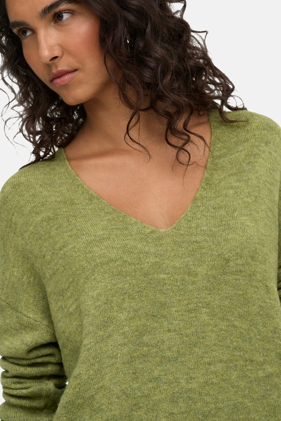 Pull col O vert - JDY
