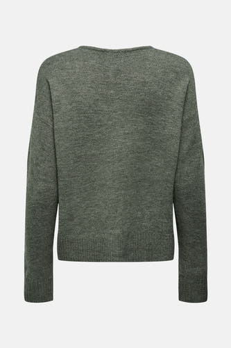T-shirt vert avec col rond de JDY, dos en fine maille.