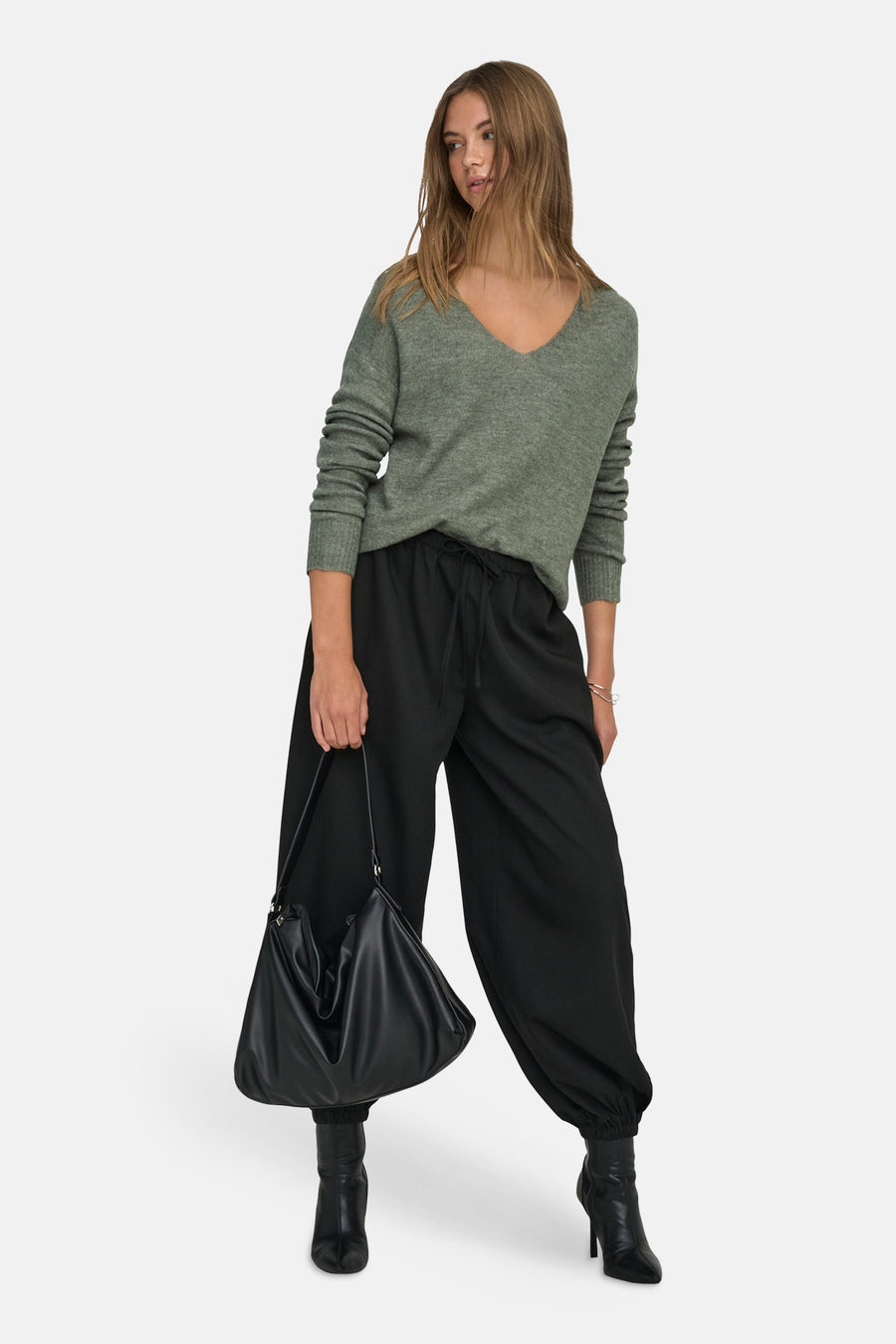 Pull à col rond - vert - JDY - 16