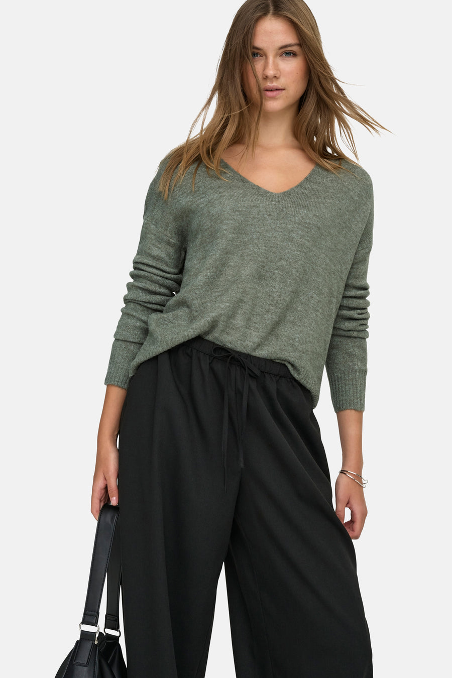 Pull à col rond - vert - JDY - 19