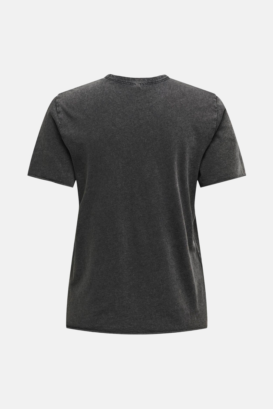 T-shirt noir à manches courtes de ONLY, avec une texture stonewash.