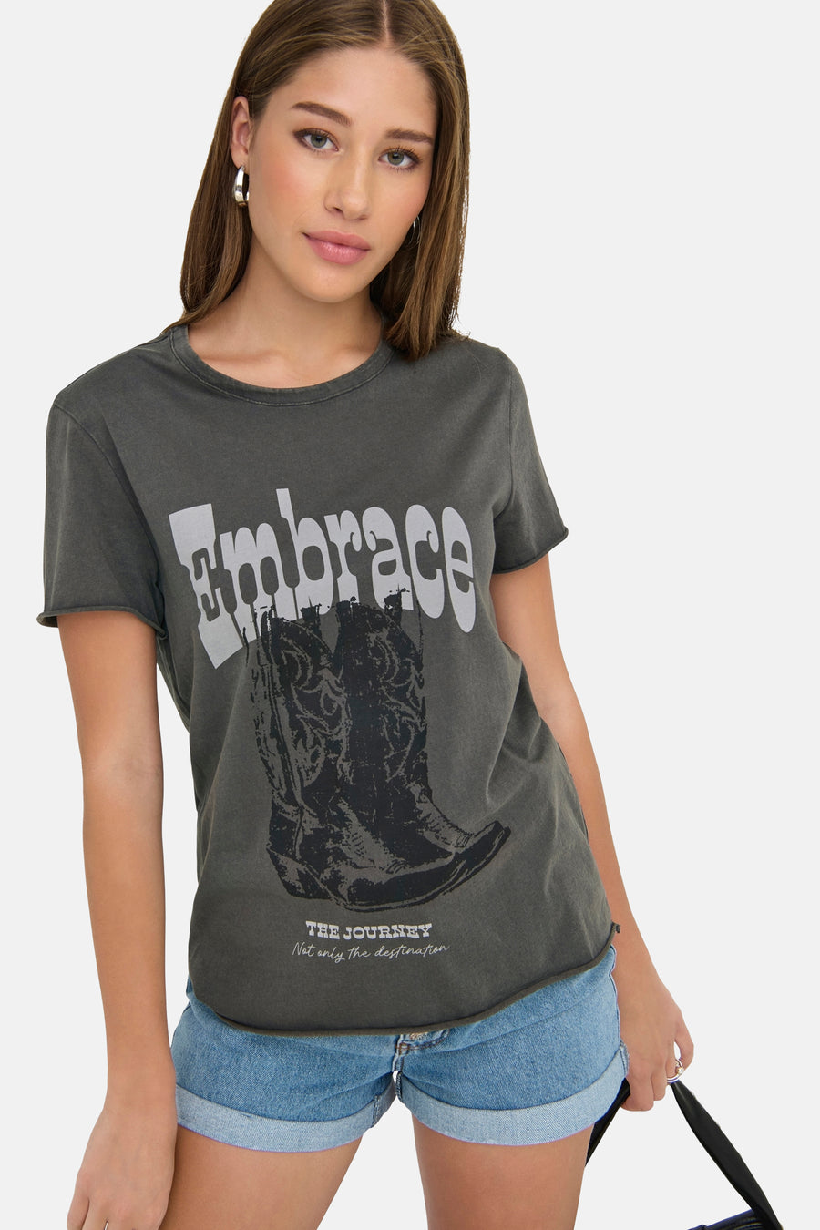 T-shirt à manches courtes - gris - ONLY®