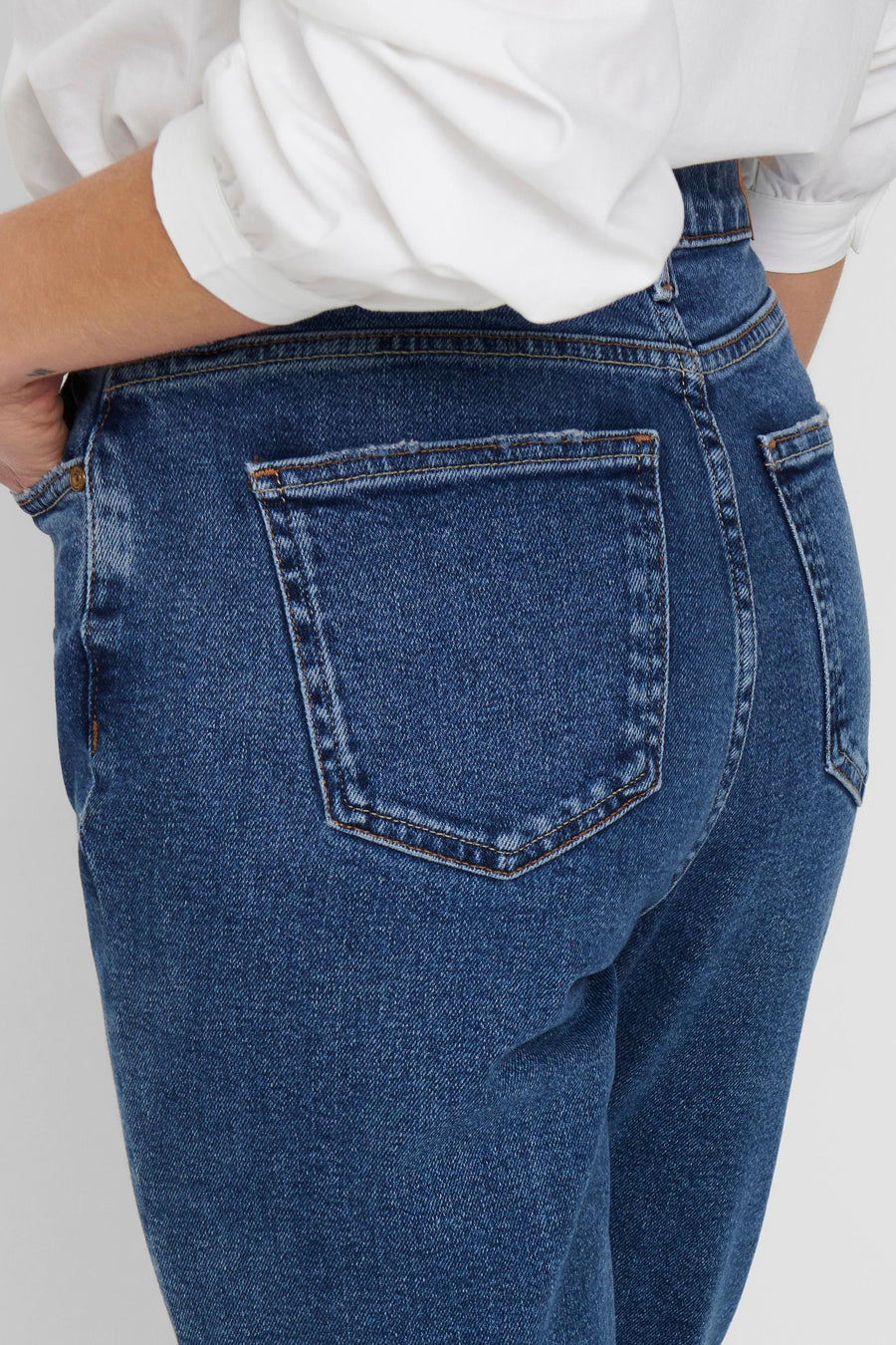 Jean droit - denim bleu moyen
