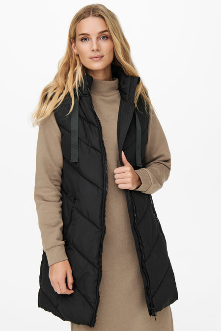 JDYSKYLAR PADDED HOOD WAISTCOAT OTW NOOS