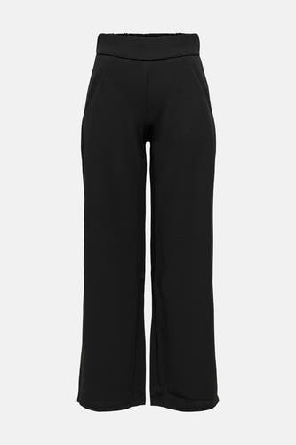 Pantalon de costume noir de JDY à jambes larges, taille haute et poches italiennes.