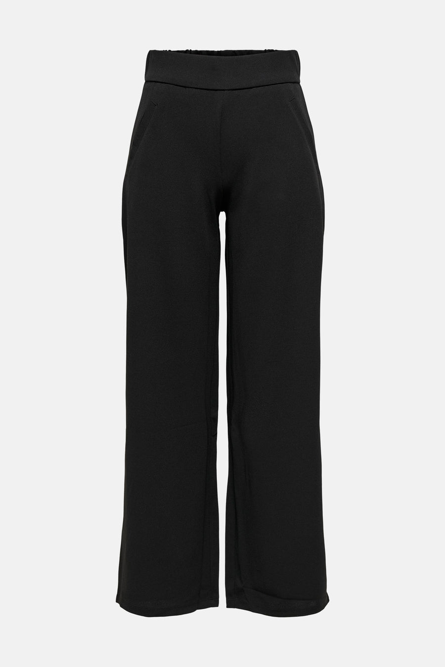 Pantalon de costume noir de JDY à jambes larges, taille haute et poches italiennes.