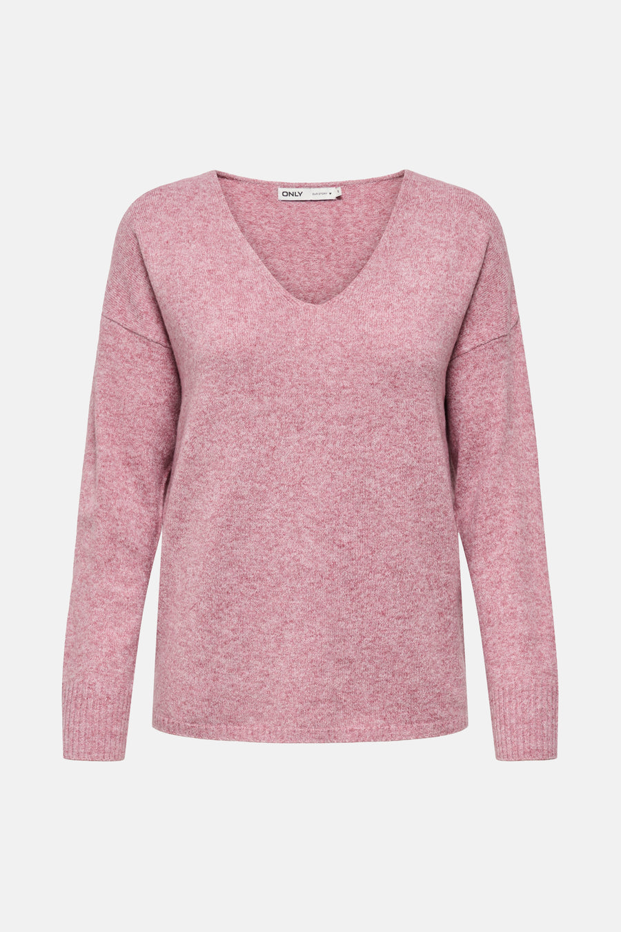 Pull à col en V - rose - ONLY®