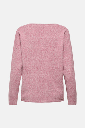 Pull à col en V - rose - ONLY®