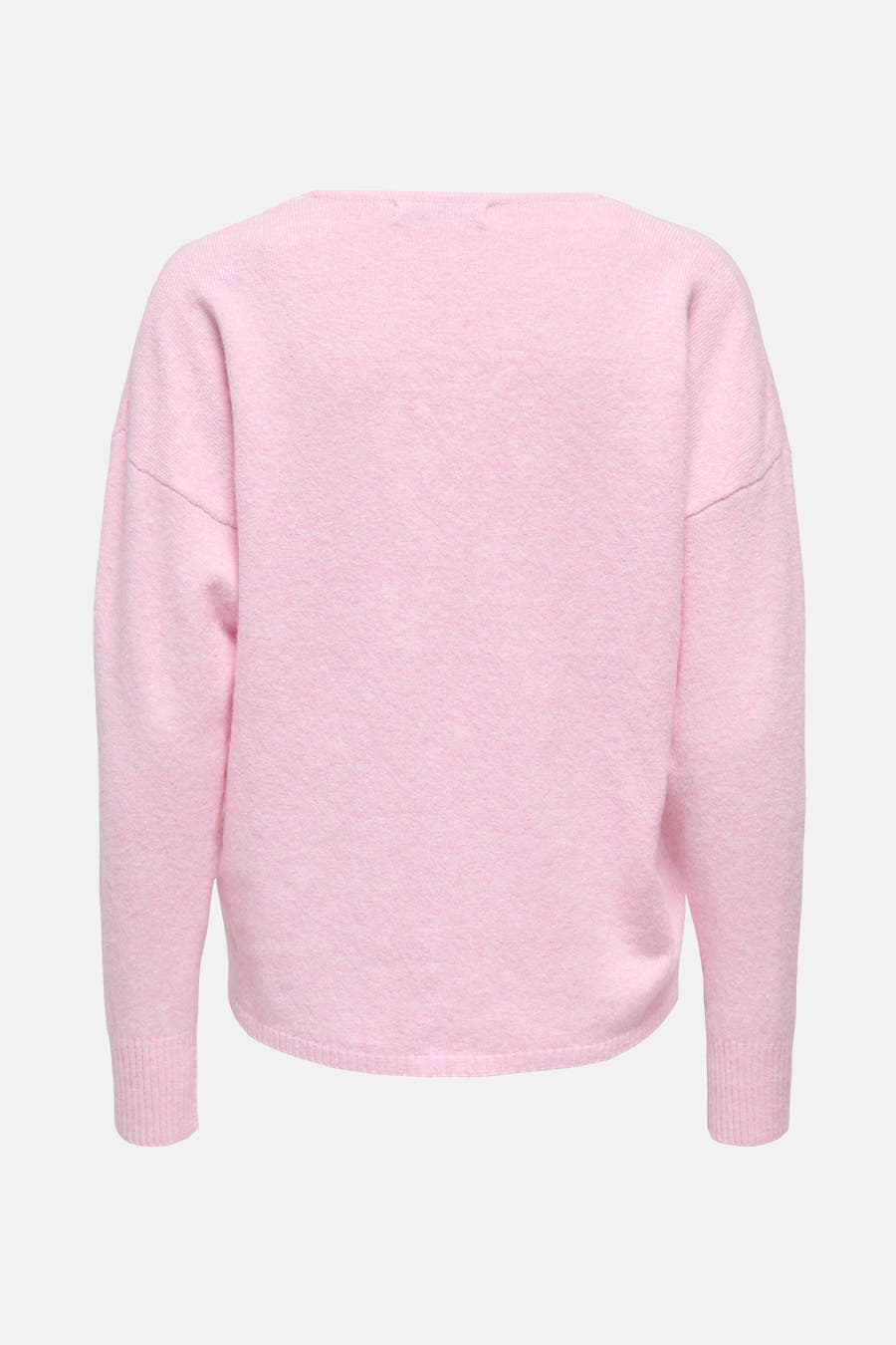 Gilet V-hals rose de ONLY, avec des manches longues et une texture douce.