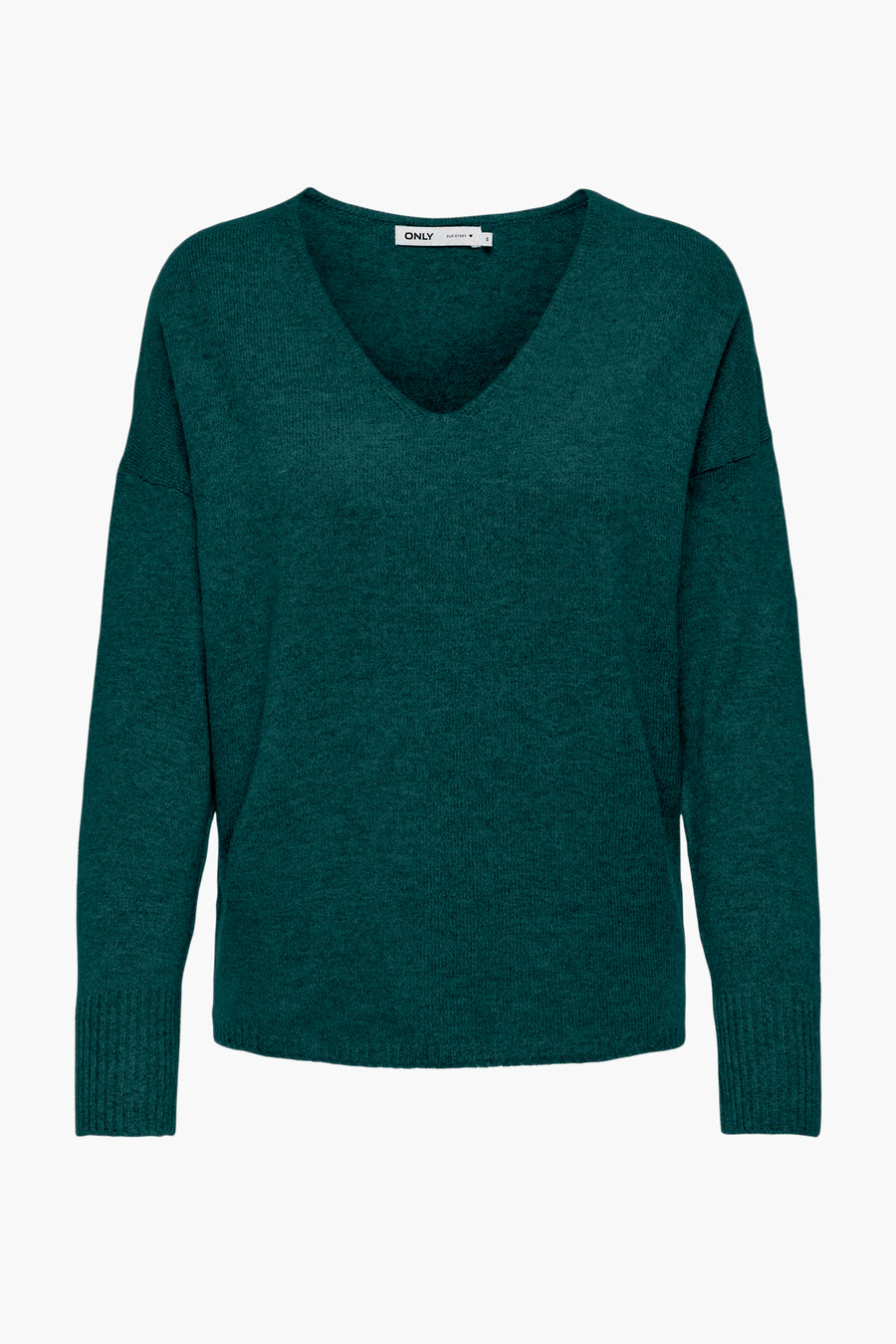 Pull à col en V - vert - ONLY®