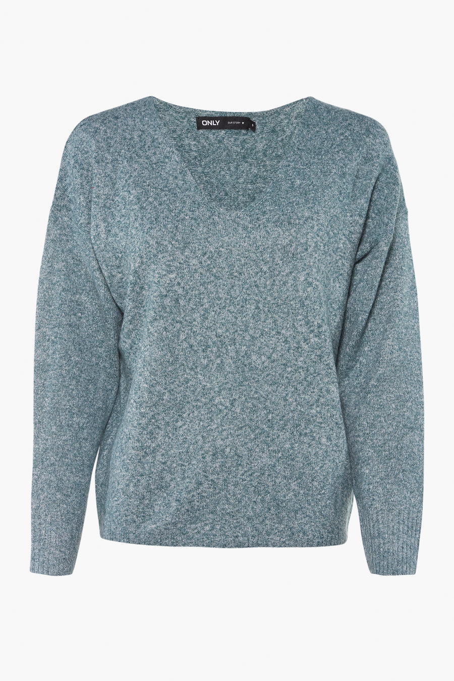 Pull à col en V - vert - ONLY®