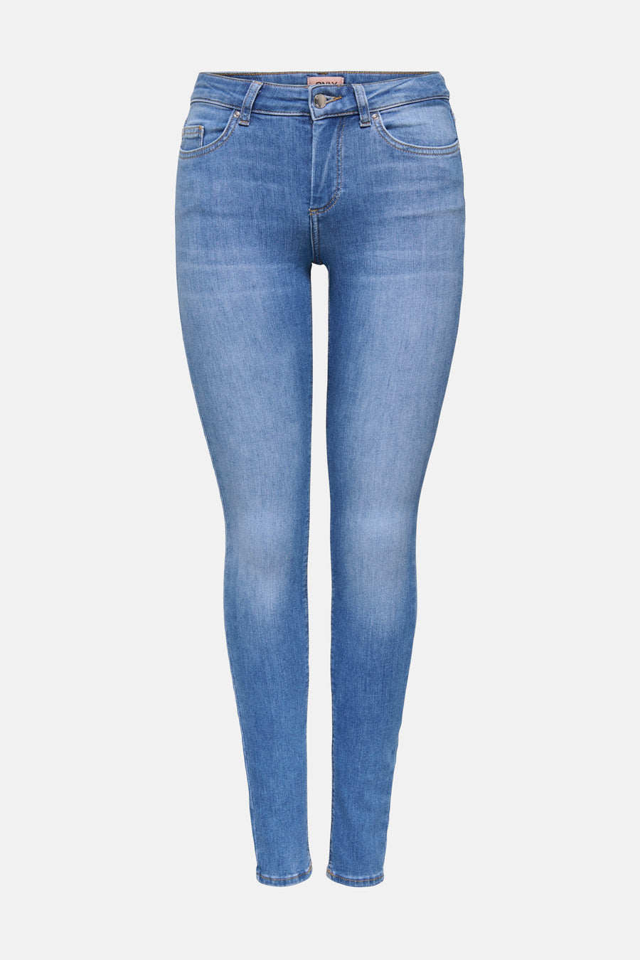 Jean skinny bleu de ONLY, avec un délavage denim classique et des jambes étroites.