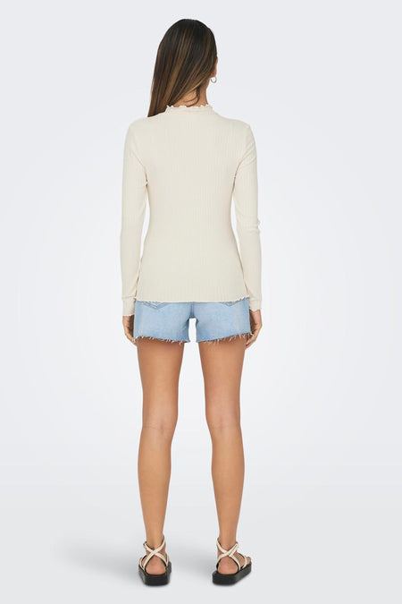 JDYFRANSISKA L/S HIGHNECK TOP JRS NOOS