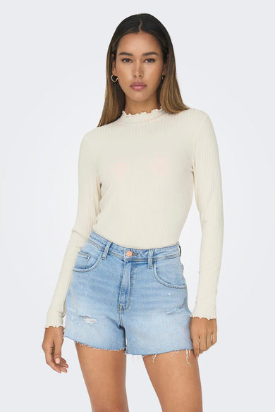 JDYFRANSISKA L/S HIGHNECK TOP JRS NOOS