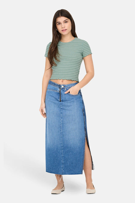 ONLEMMA STRIPE S/S TOP JRS
