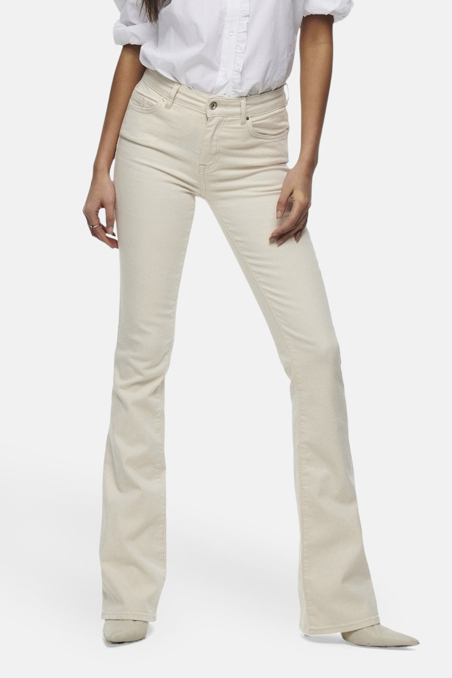 BLUSH FLARE - off white denim - ONLY®