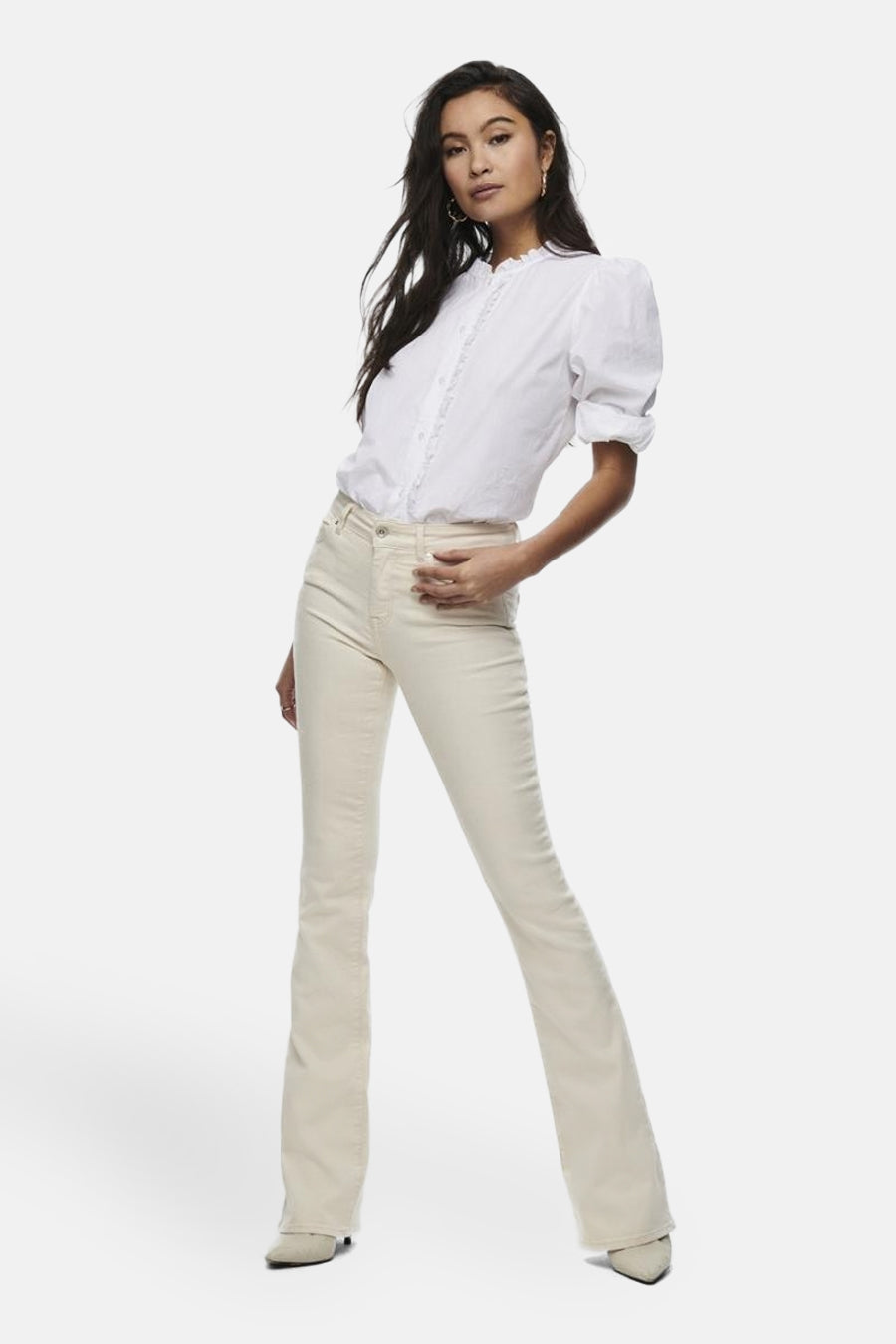 BLUSH FLARE - off white denim - ONLY®