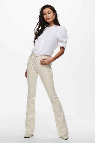 BLUSH FLARE - off white denim - ONLY®