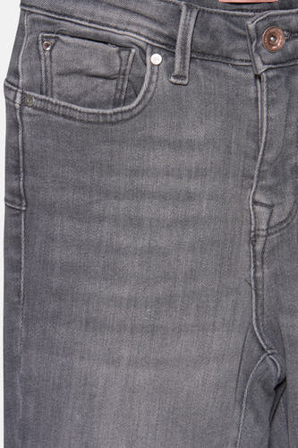 Lichtgrijze denim jeans van ONLY, met een skinny pasvorm en zakdetail.