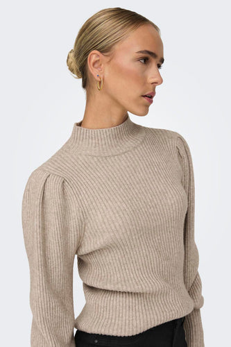 Pull à col rond - beige - ONLY®