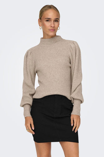 Pull à col rond - beige - ONLY®