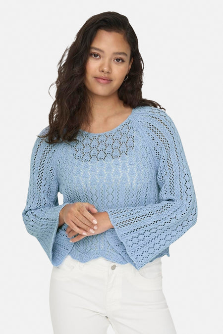 ONLNOLA LIFE  3/4 PULLOVER KNT NOOS