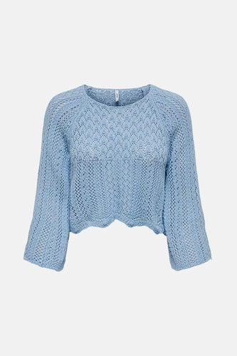 Pull à col rond - bleu - ONLY®