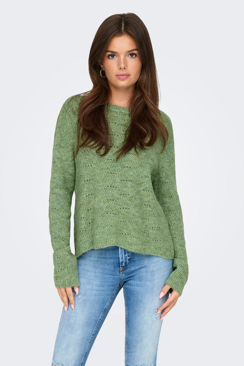 Pull col O Vert - ONLY®