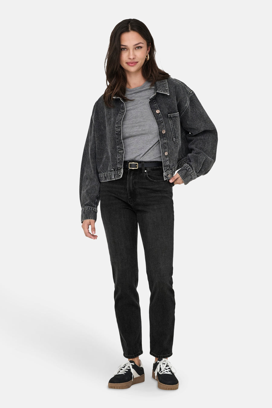 Jean &agrave; coupe droite - noir - ONLY®