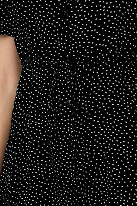 Robe &agrave; manches courtes - noir
