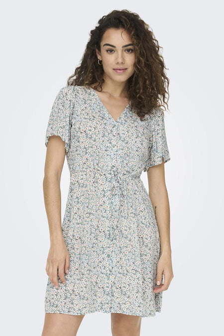 Robe à manches courtes - vert