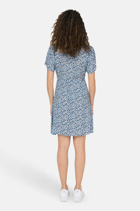 Robe à manches courtes - bleu