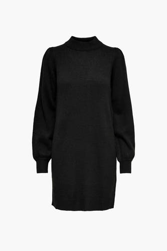 Robe courte noire de JDY, avec manches longues et col montant.