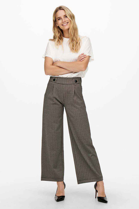 JDYGEGGO MIA LONG CHECK PANT JRS NOOS