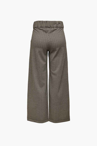 Pantalon gris de JDY, avec des jambes larges et une ceinture élastique.