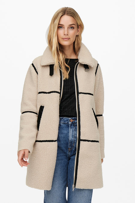 JDYFROSTY TEDDY LONG JACKET OTW NOOS