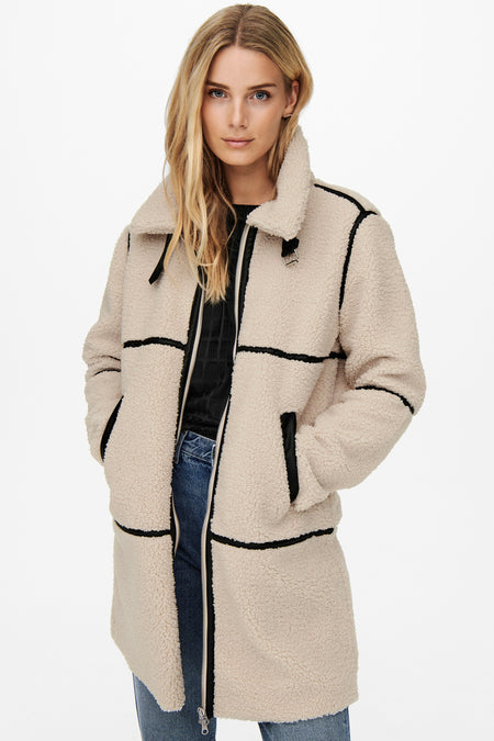 JDYFROSTY TEDDY LONG JACKET OTW NOOS