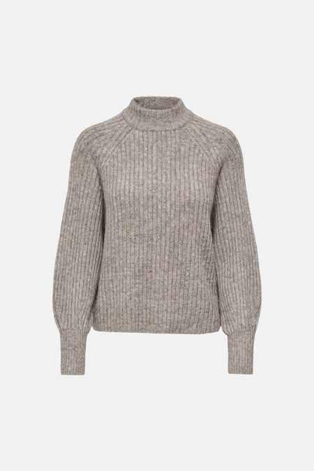 Pull col O beige - ONLY®