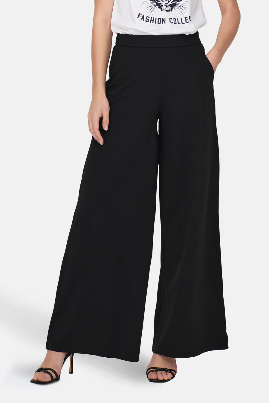JDYTANJA LIFE WIDE FLOWY PANT JRS NOOS - JDY