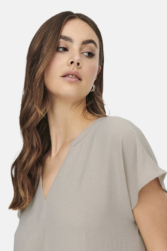 Blouse à manches courtes - beige - JDY
