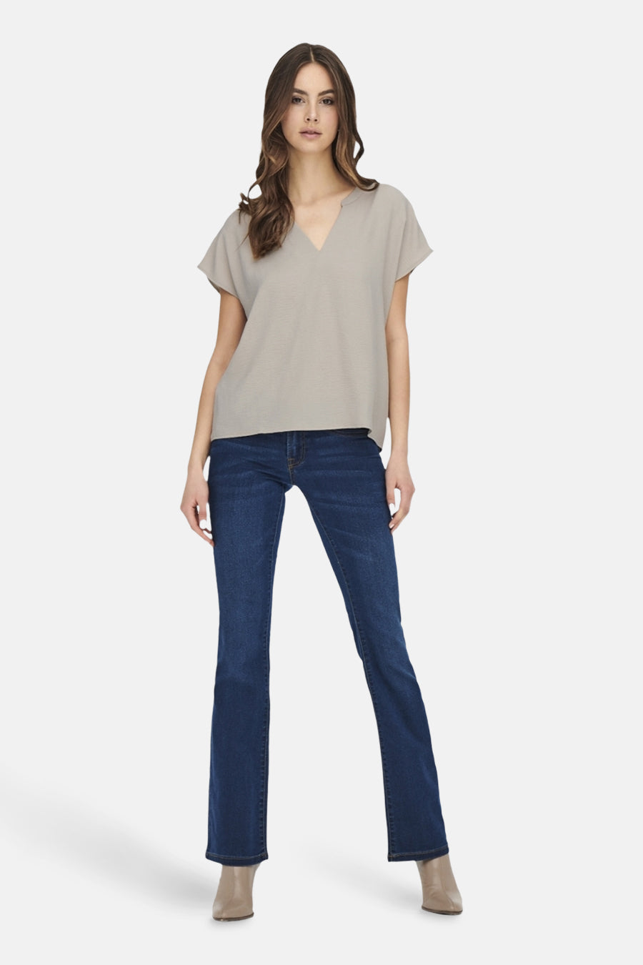 Blouse à manches courtes - beige - JDY