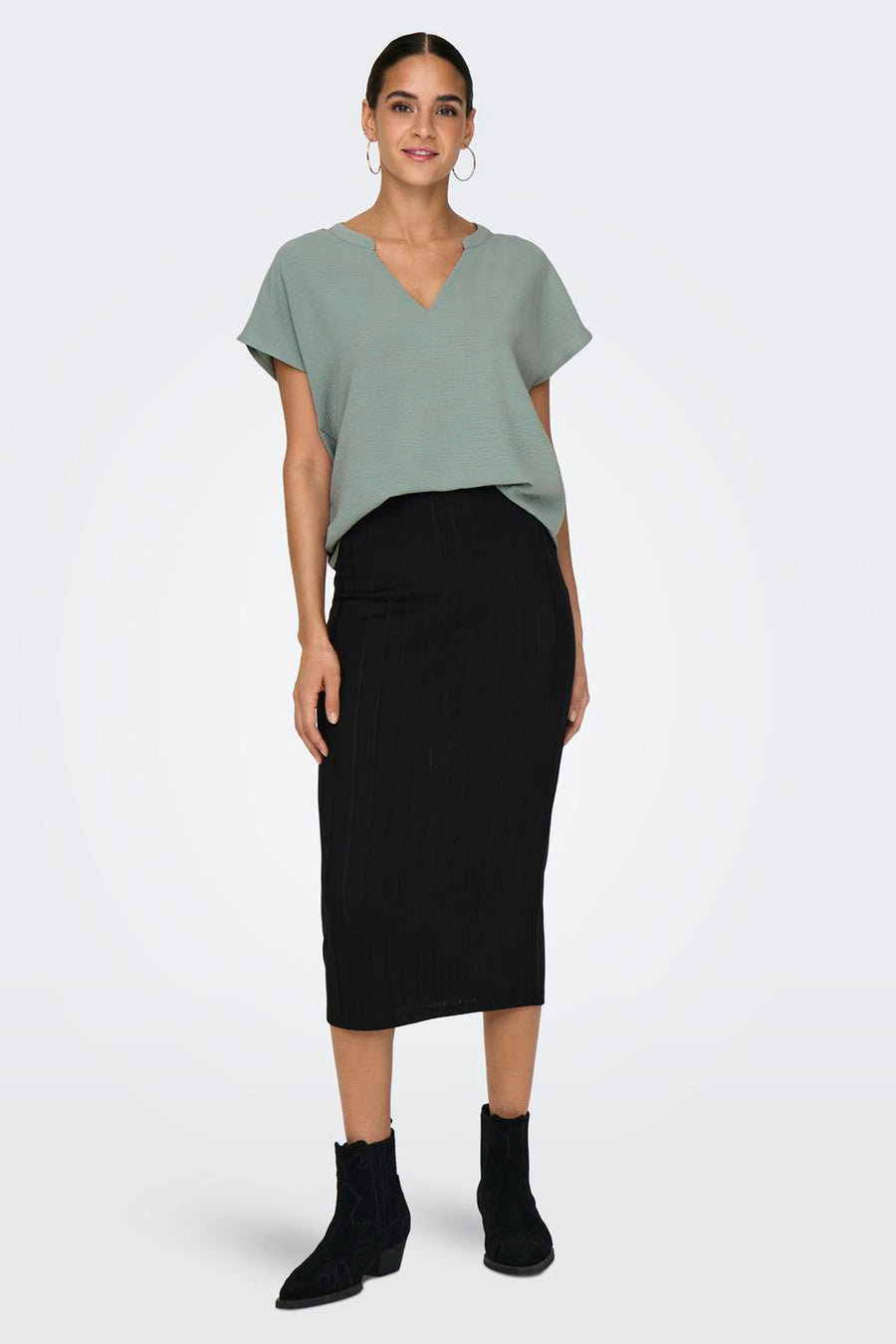 Blouse à manches courtes - vert - JDY