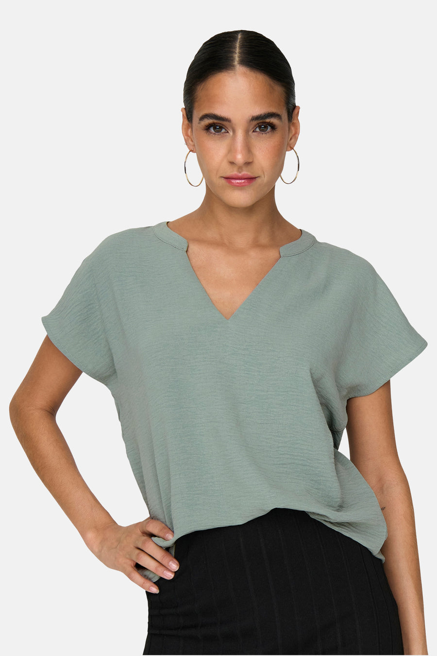 Blouse à manches courtes - vert - JDY