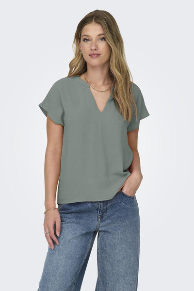 Chemisier (manches courtes) Vert - JDY